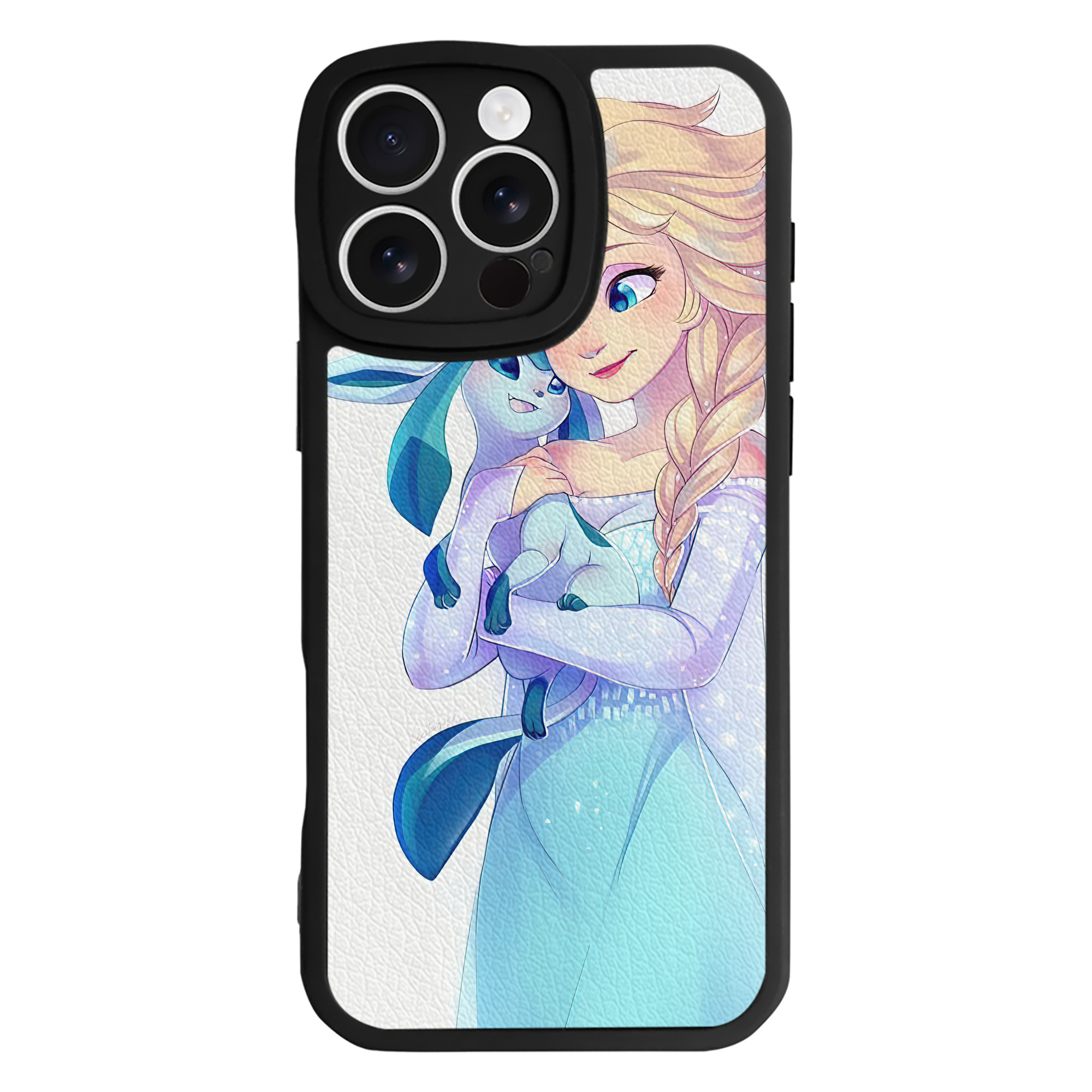 （画像用） アナと雪の女王 アンナ エルサ Frozen Anna Elsa 【iPhone 16シリーズ対応】シリコンスマホケース（レザー調） 材質：シリコン